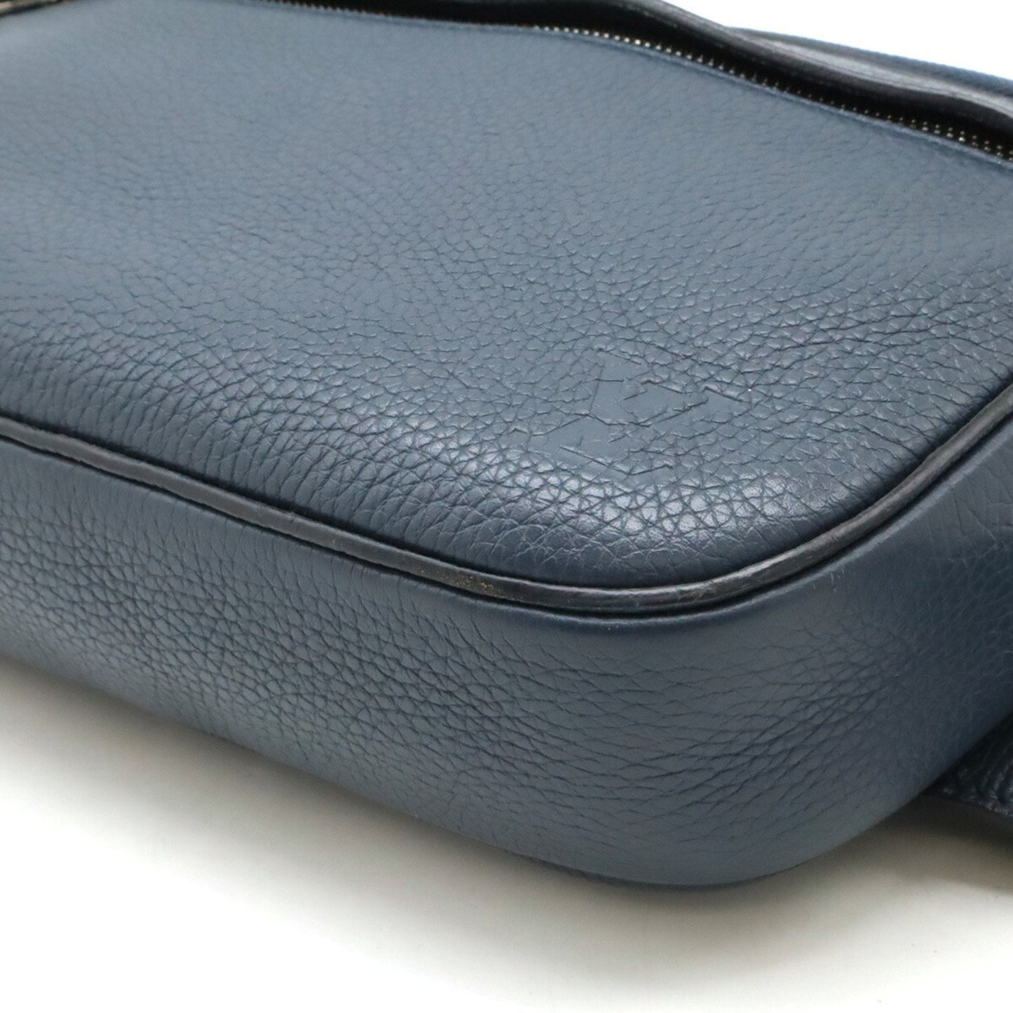 Louis Vuitton Navy Leather Shoulder Bag Sling Bag
