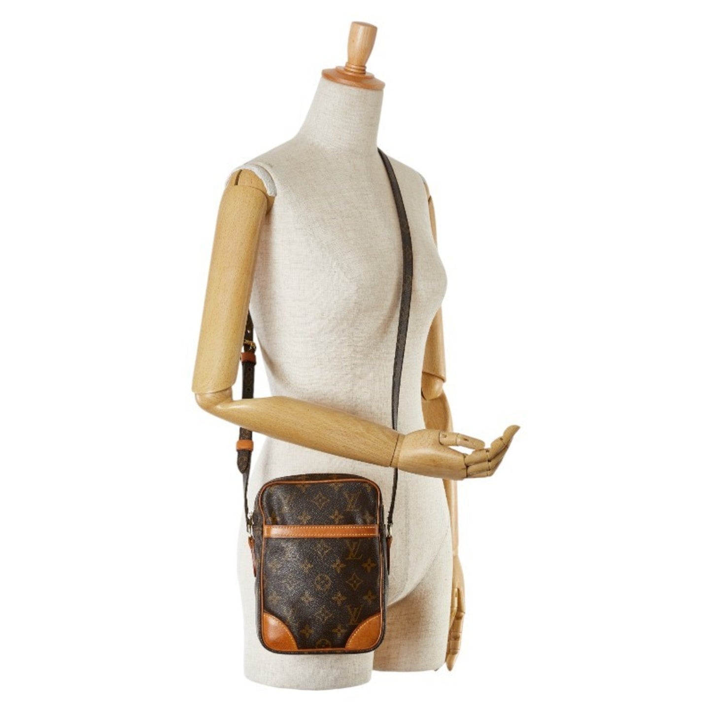 Louis Vuitton Brown Pvc Leather Shoulder Bag