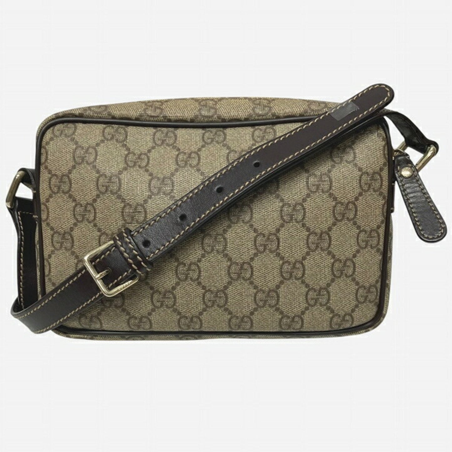 Gucci Brown Pvc Leather Shoulder Bag