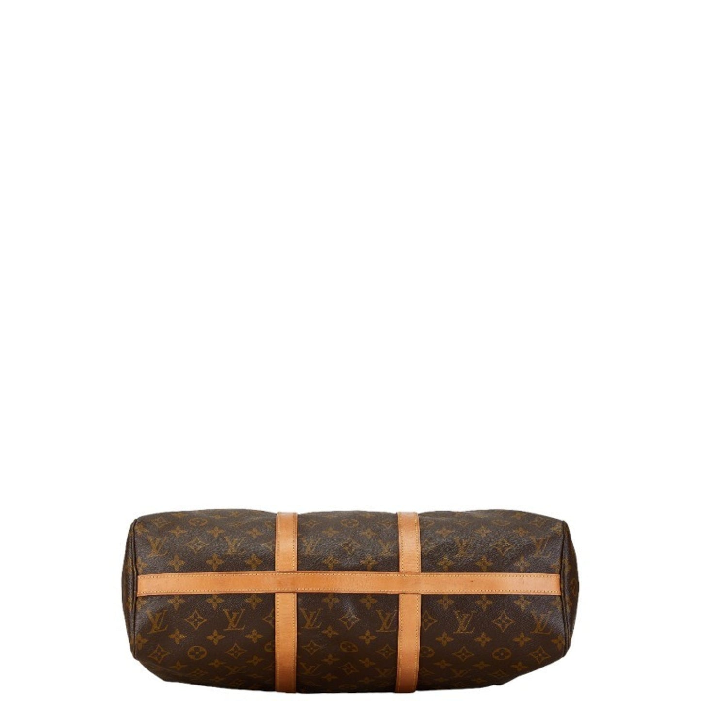 Louis Vuitton Brown Pvc Leather Boston Bag Shoulder Bag