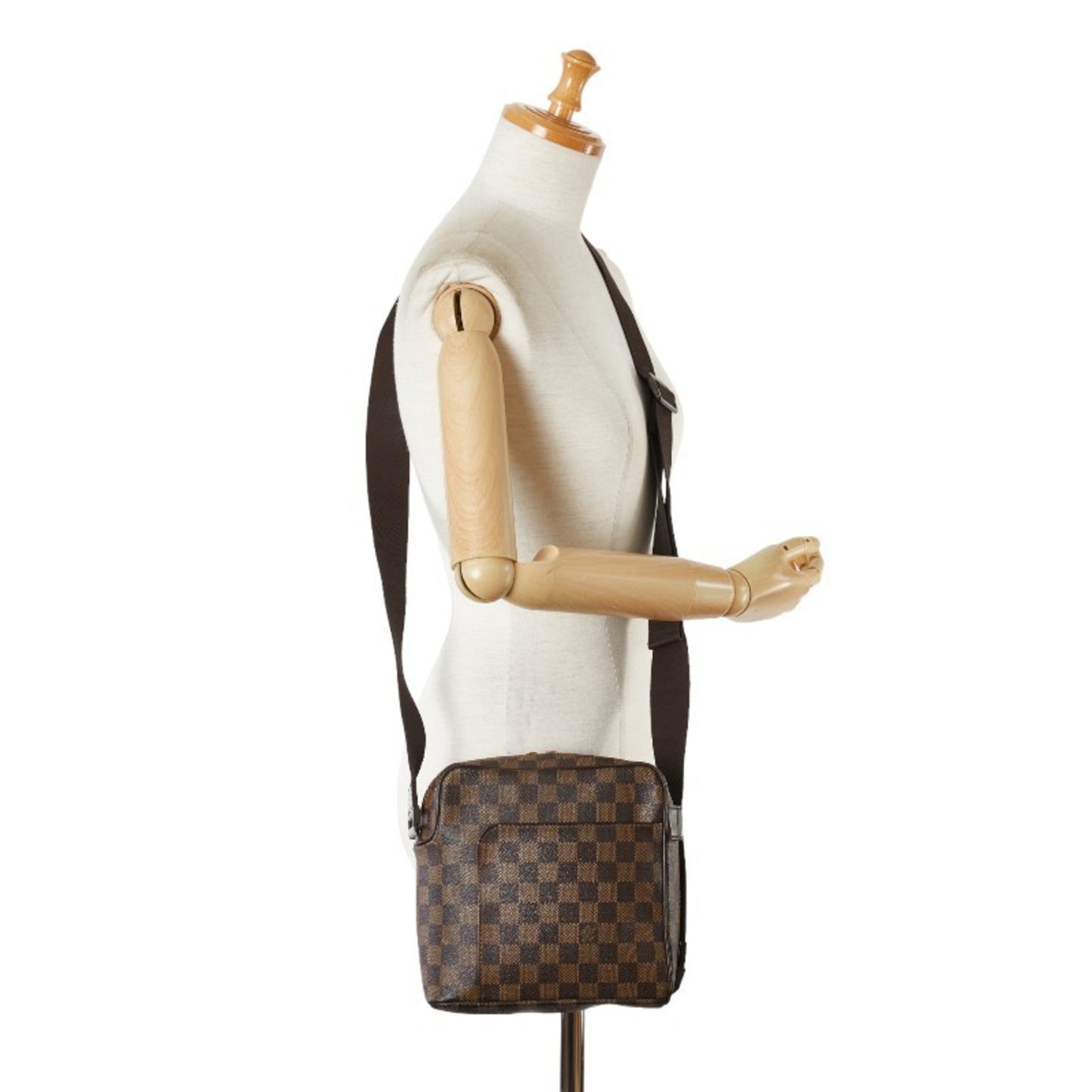 Louis Vuitton Damier Brown Pvc Leather Shoulder Bag