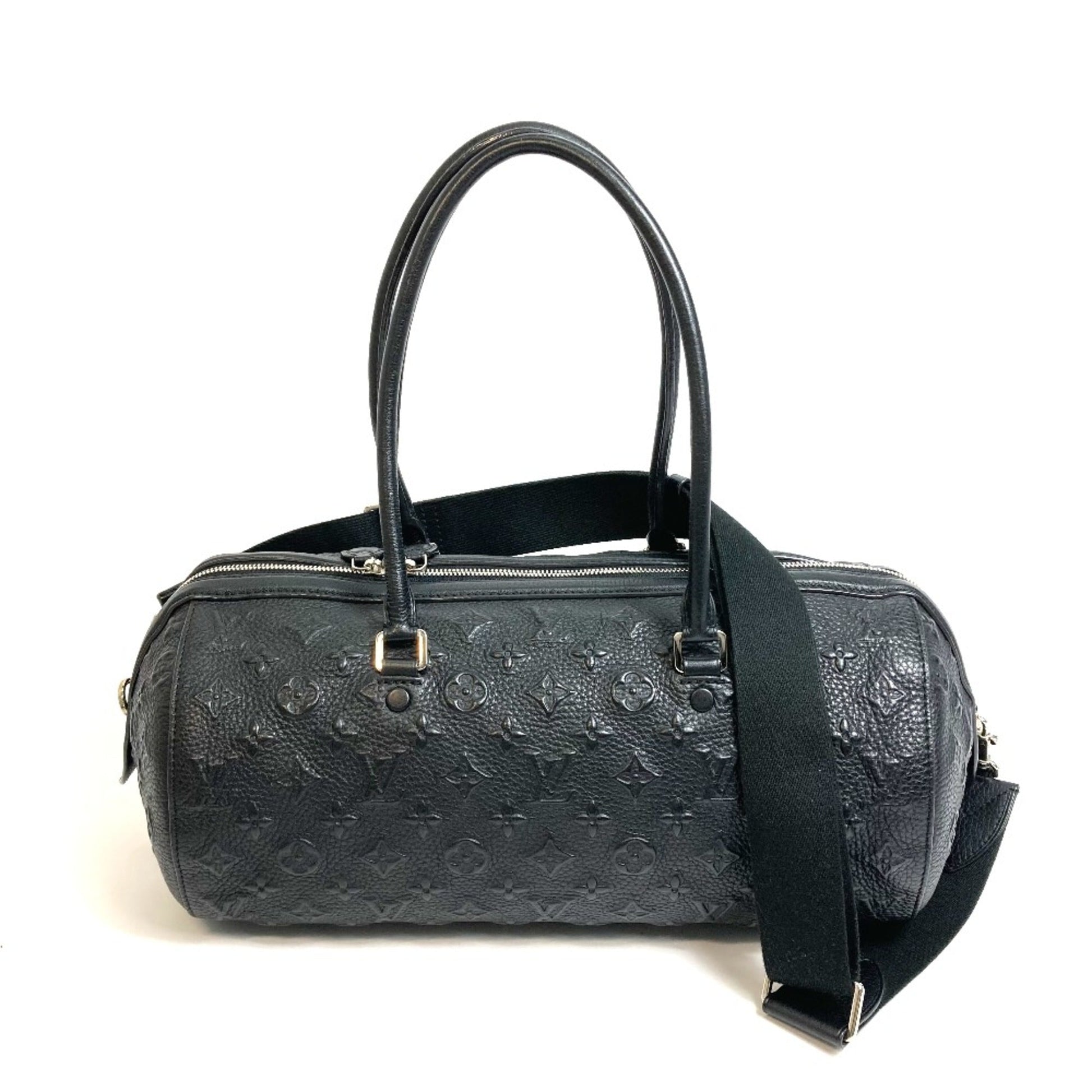 Louis Vuitton Black Leather Shoulder Bag ()