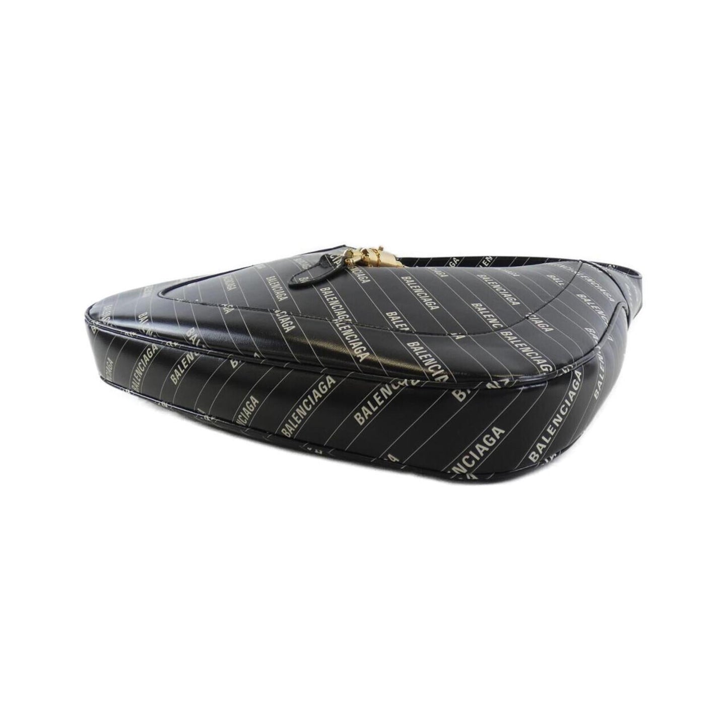 Gucci Black White Leather Shoulder Bag