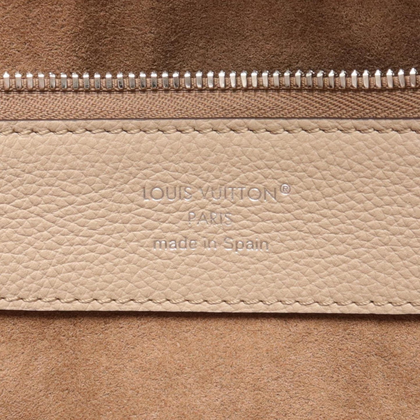Louis Vuitton Beige Mahina Leather Shoulder Bag