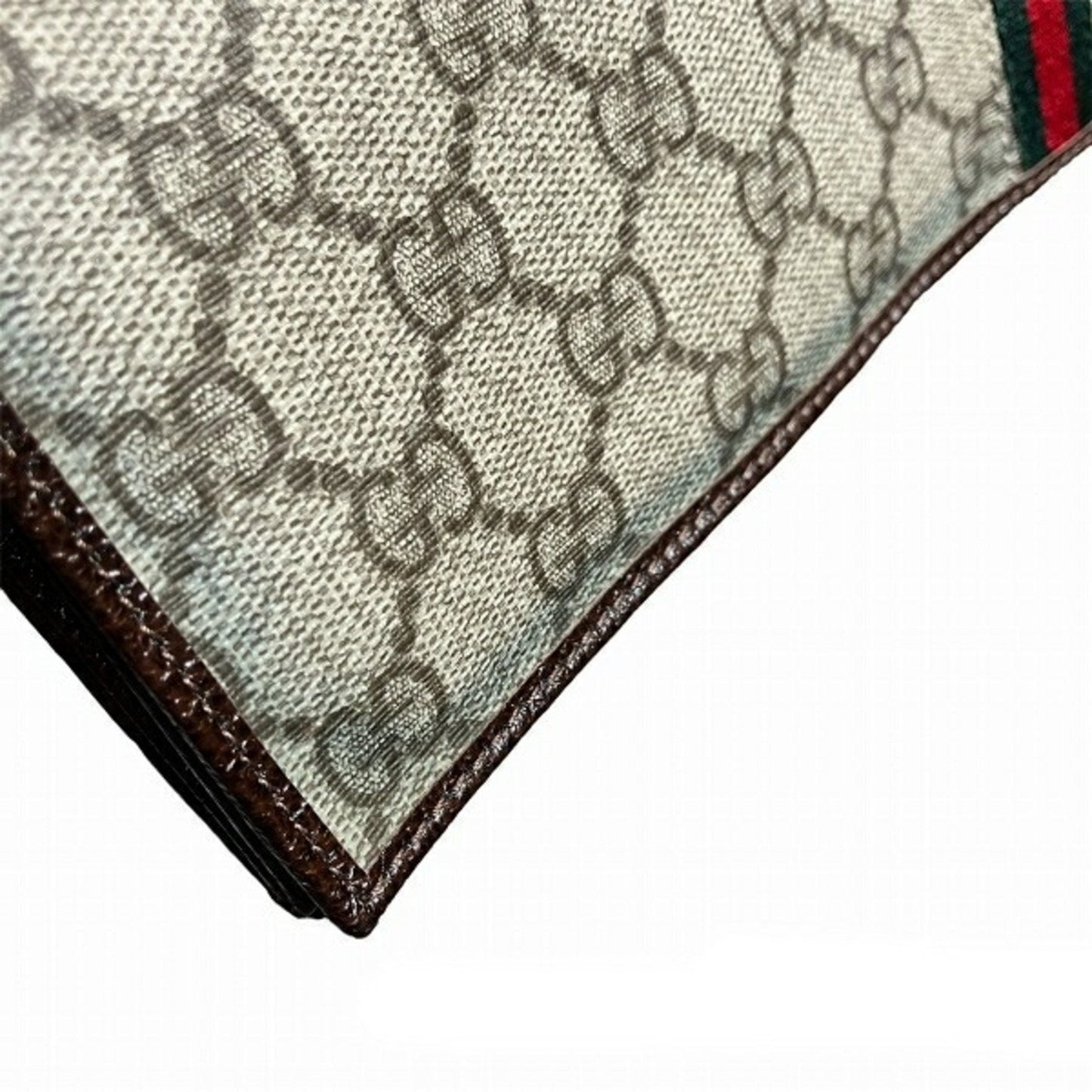 Gucci Gg Supreme Beige Brown Gg Supreme Wallet (Bi-Fold)