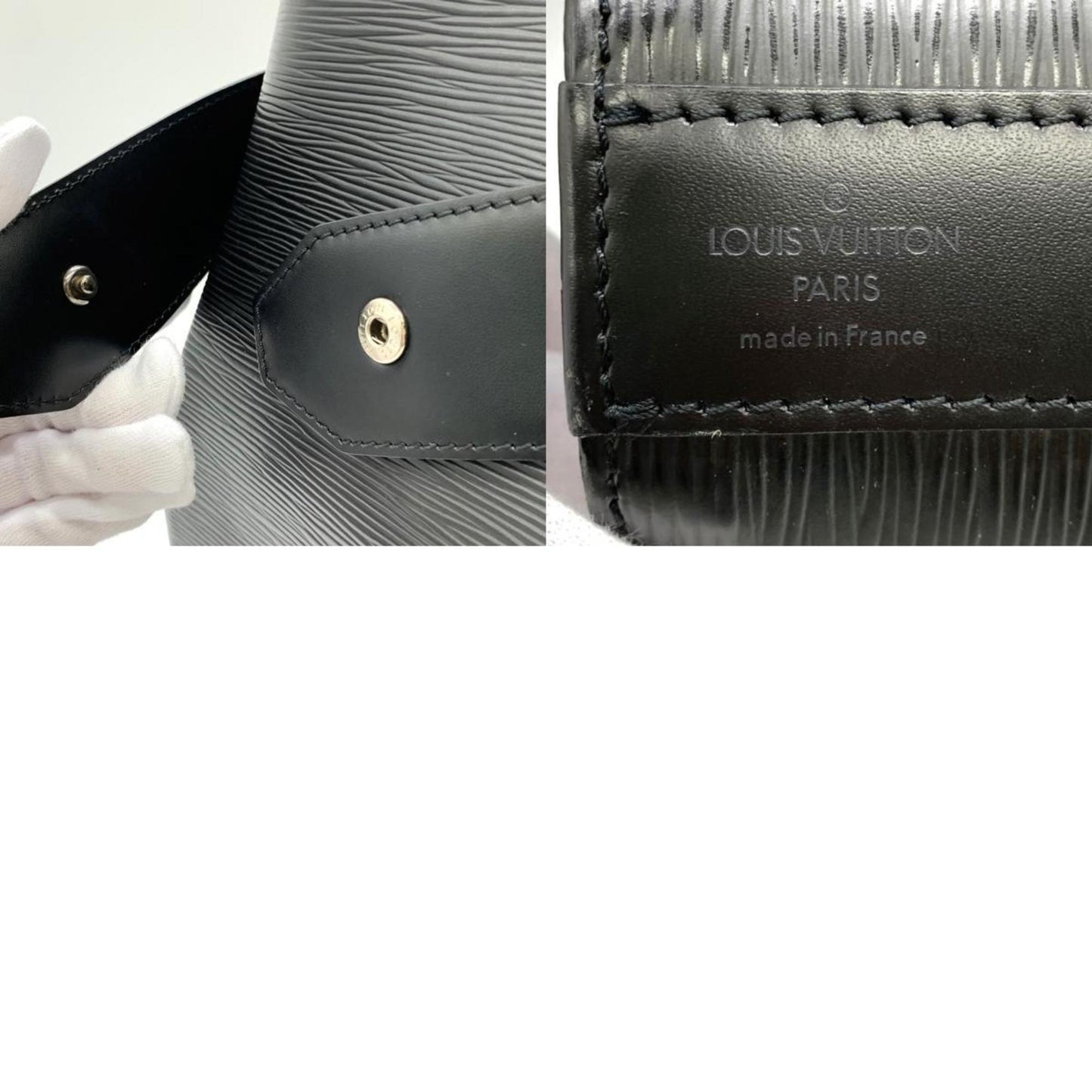 Louis Vuitton Black Epi Leather Shoulder Bag
