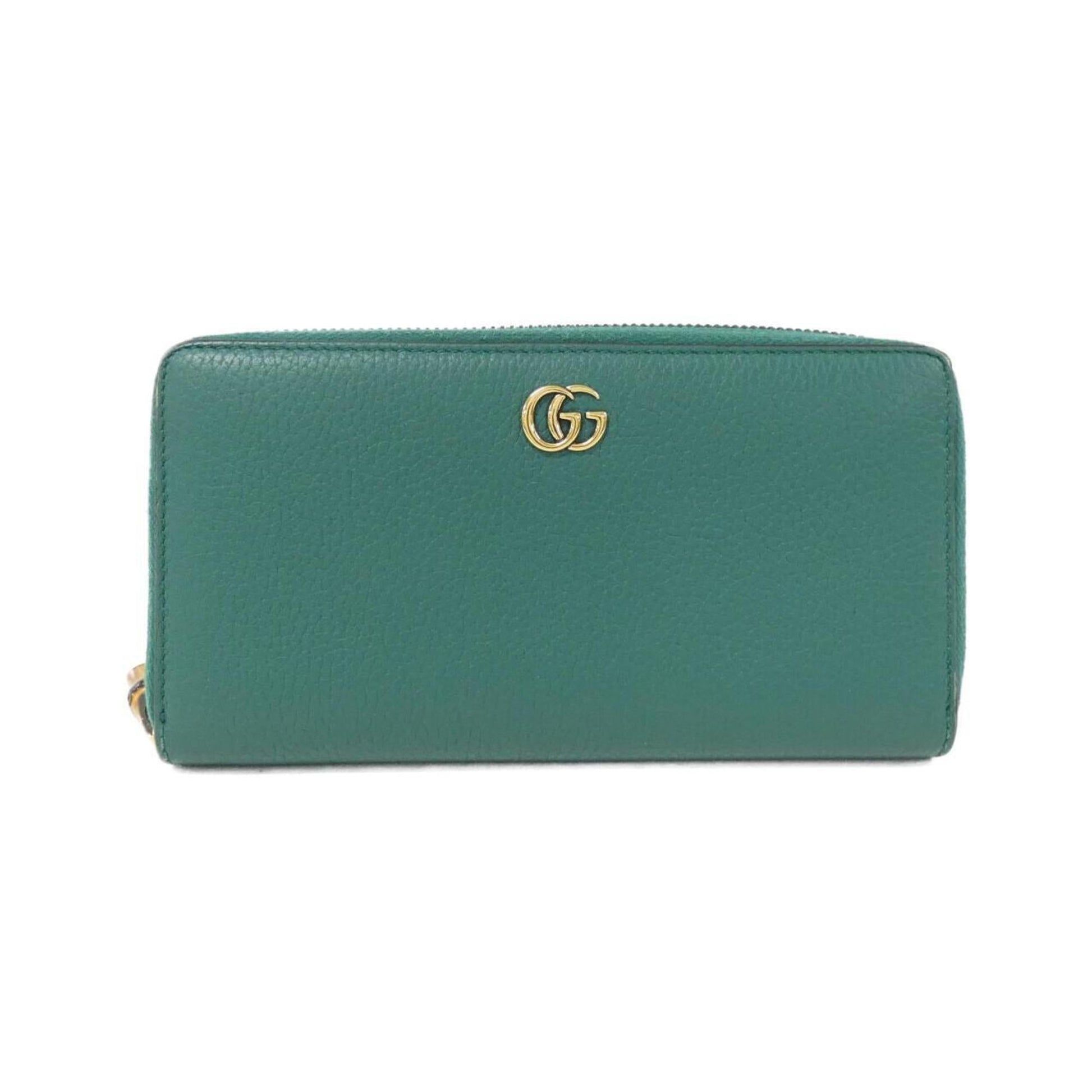 Gucci Emerald Green Leather Long Wallet (Bi-Fold) ()