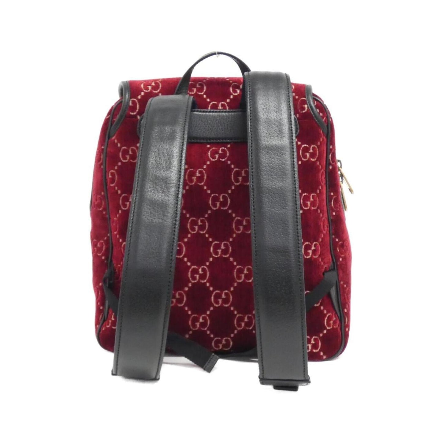 Gucci Red Color Velvet Backpack