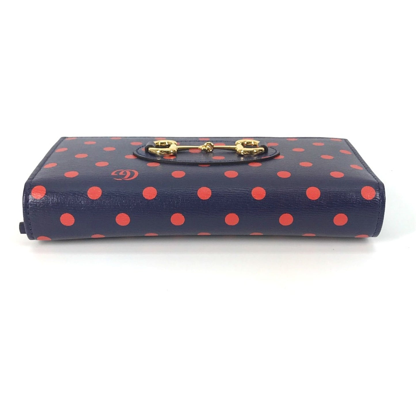 Gucci Navy Leather Long Wallet (Bi-Fold)