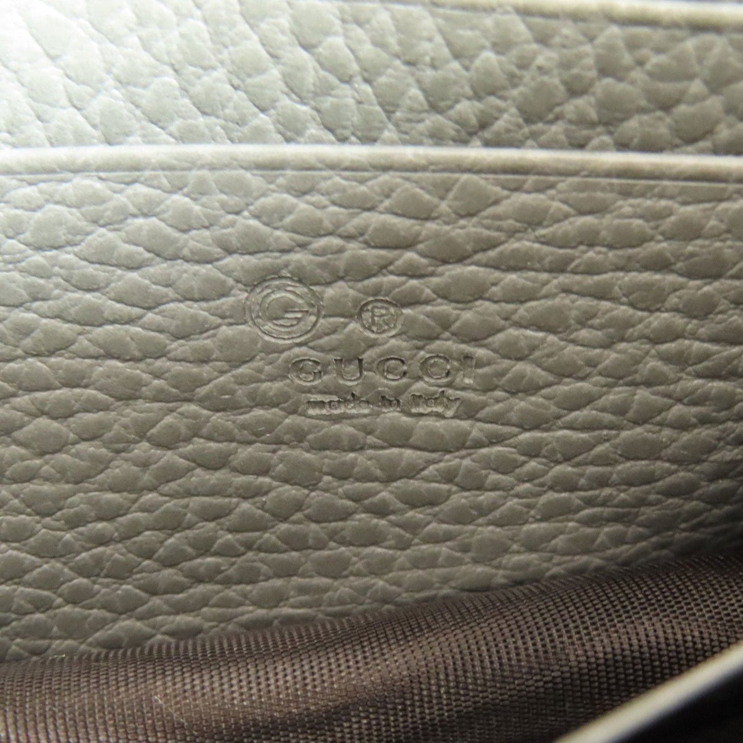 Gucci Gray Leather Chain/Shoulder Wallet