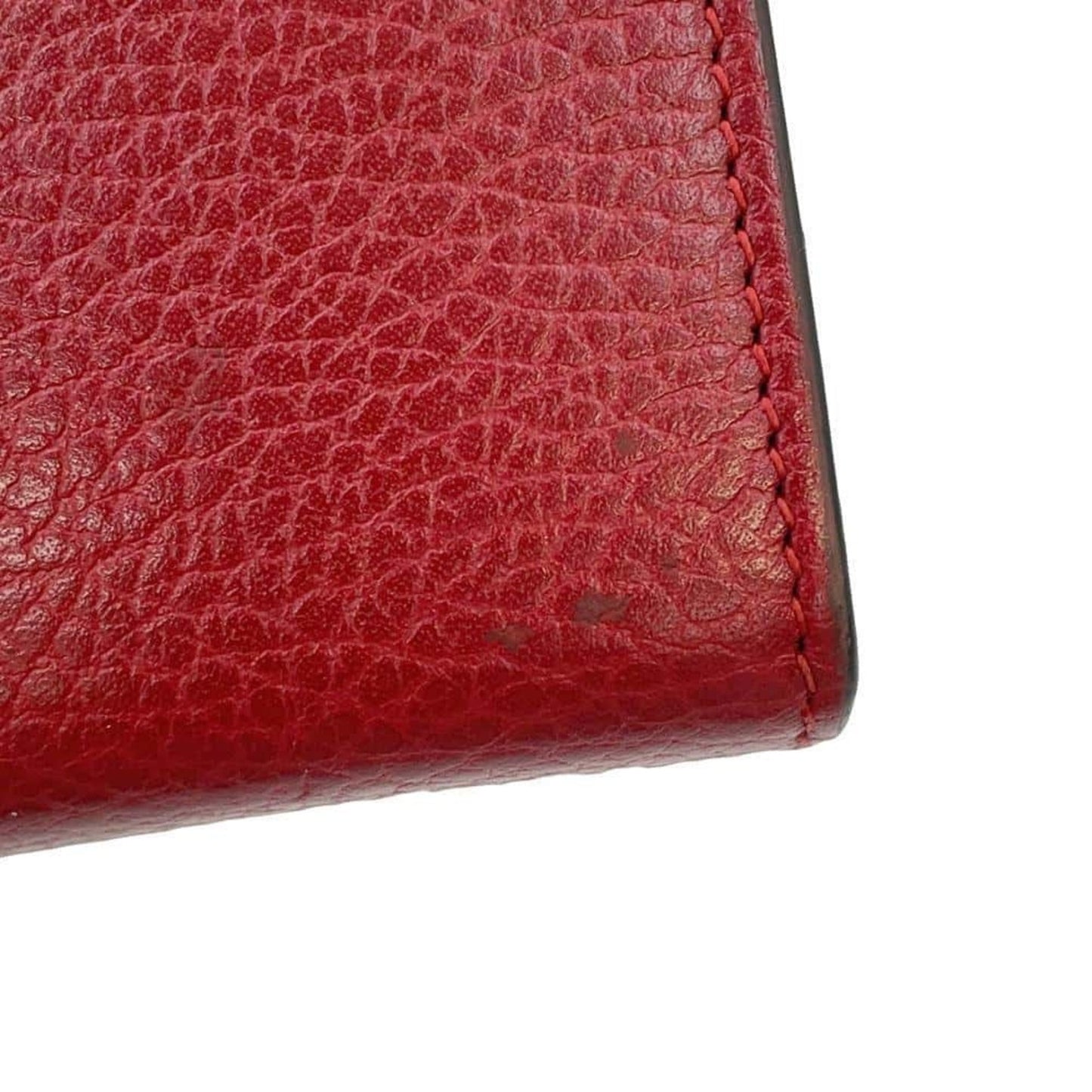 Gucci Red Color Leather Shoulder Bag