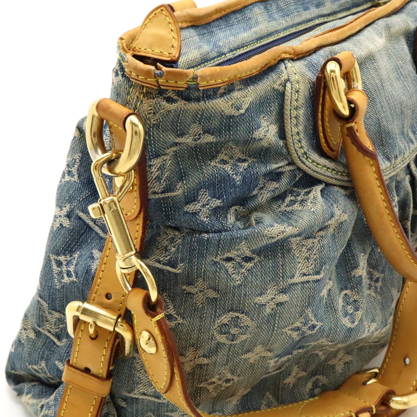 Louis Vuitton Monogram Denim Blue Monogram Denim Handbag Shoulder Bag Tote Bag