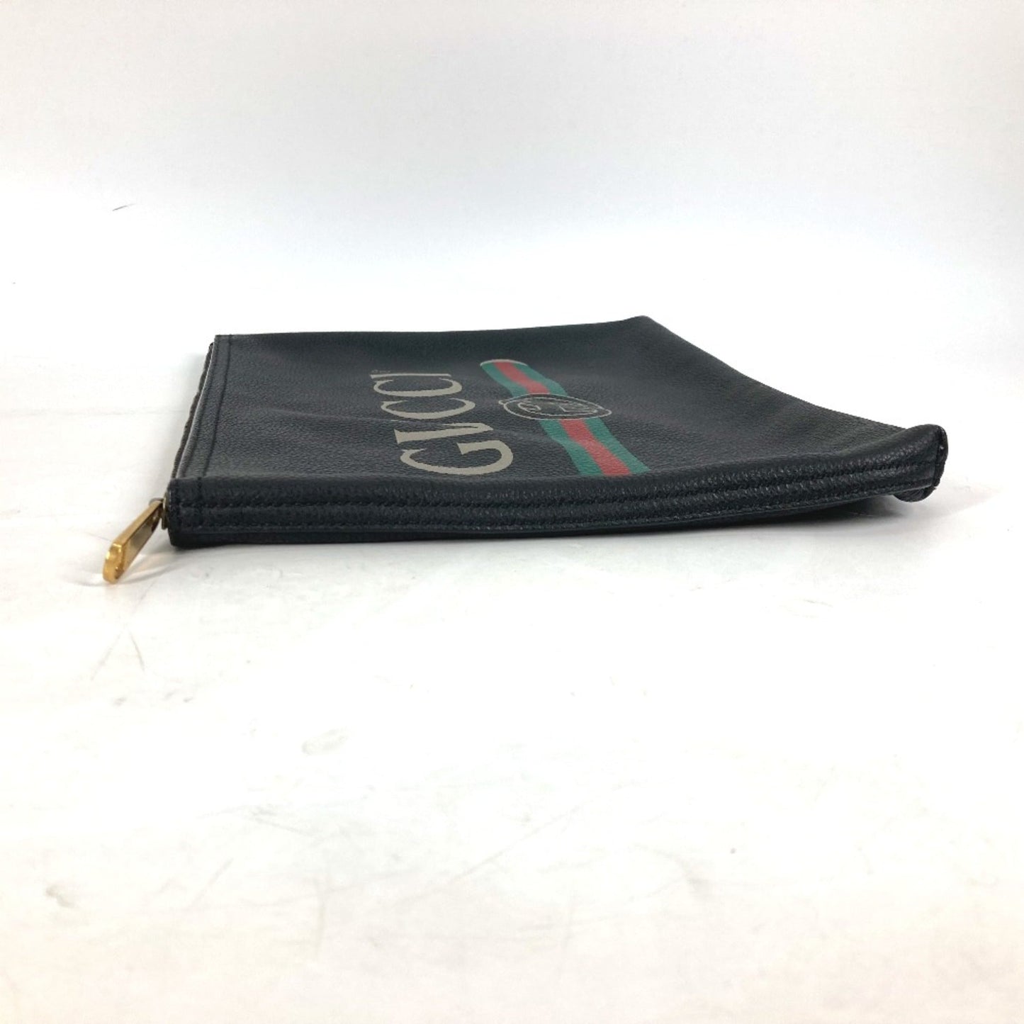 Gucci Black Leather Clutch Bag