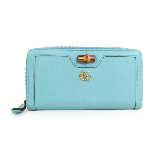 Gucci Turquoise Leather Coin Purse/Coin Case ()