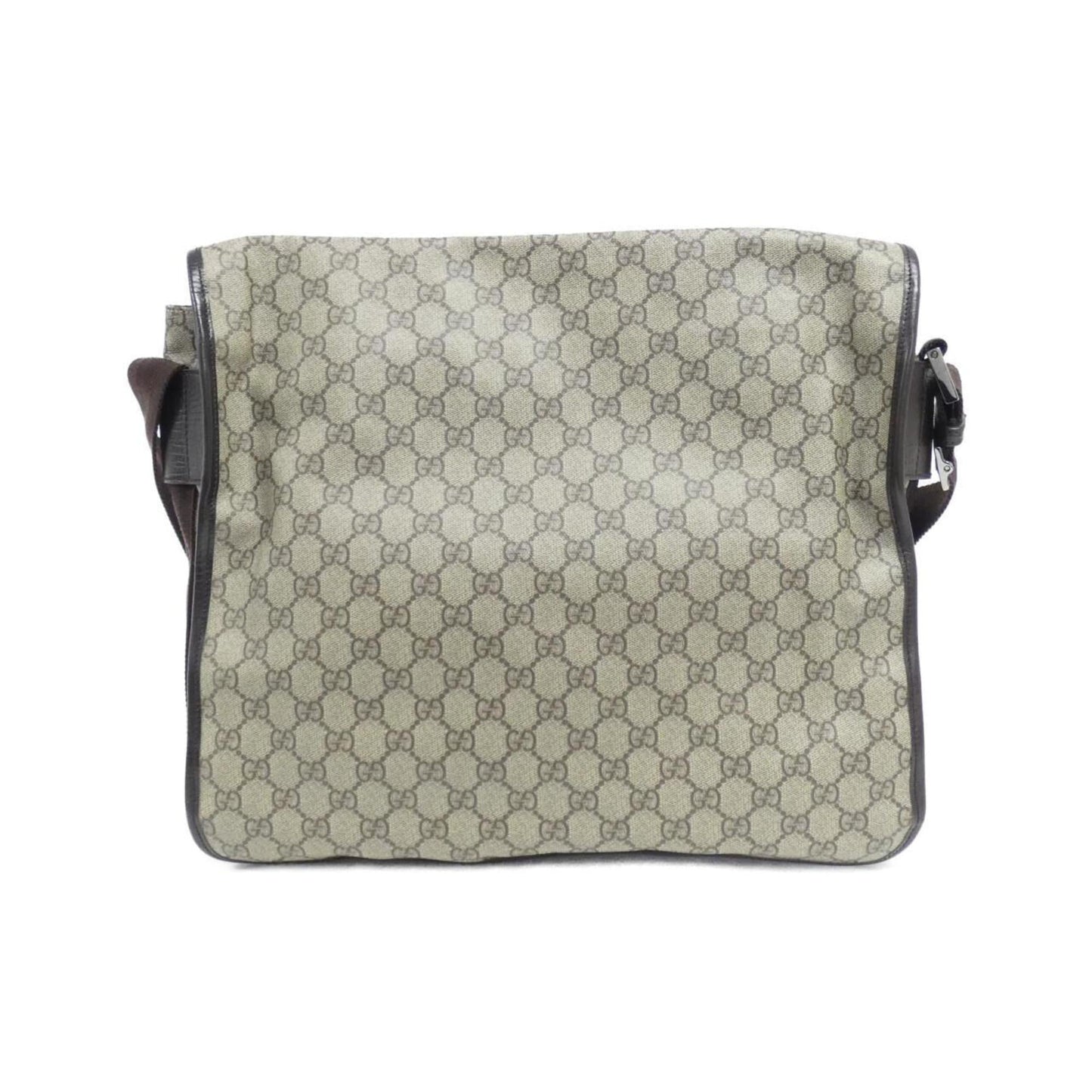 Gucci Beige Dark Brown Gg Plus Shoulder Bag