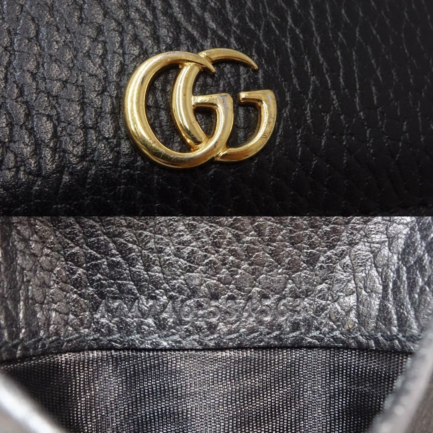 Gucci Black Leather Wallet (Tri-Fold)