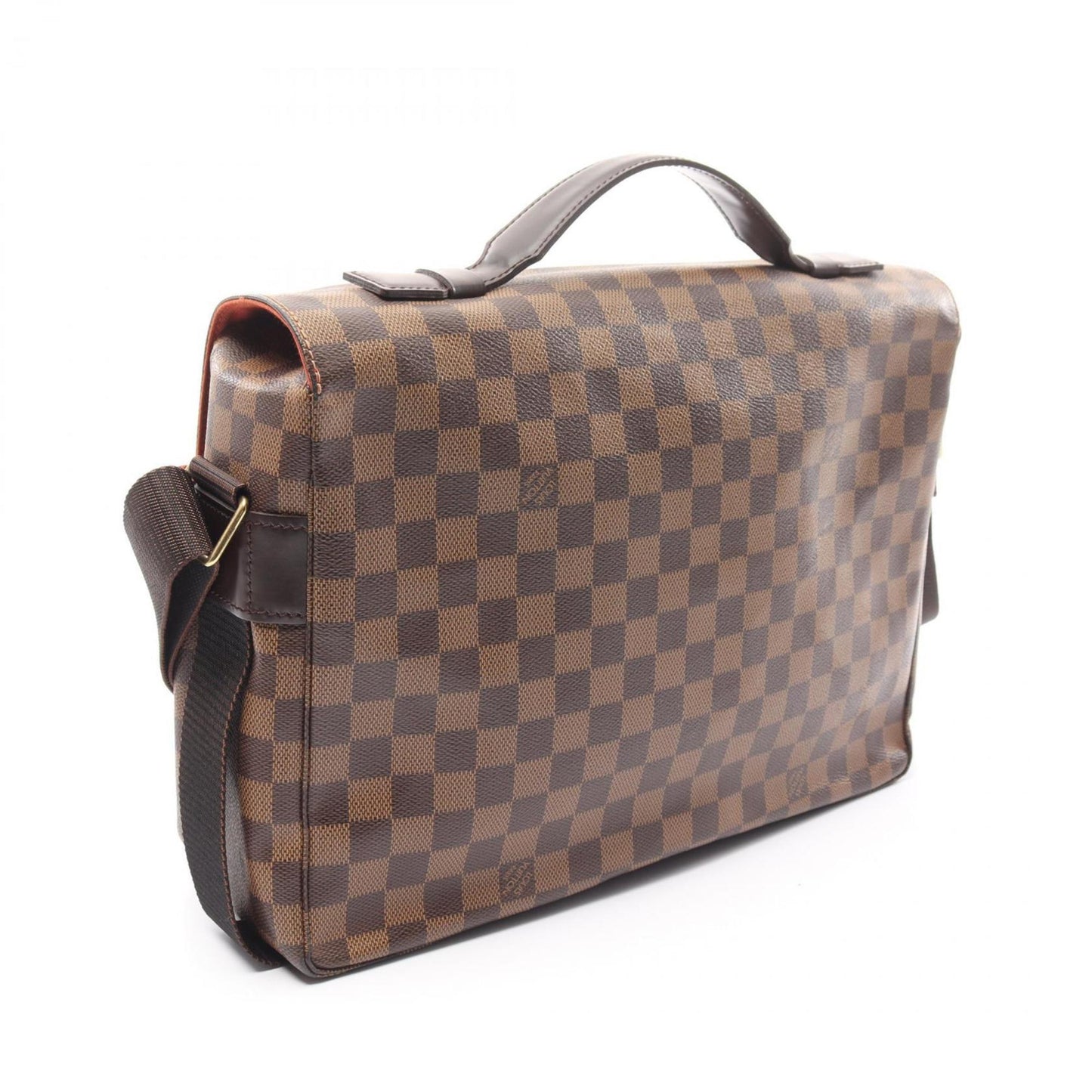 Louis Vuitton Damier Brown Coated Canvas Leather Shoulder Bag