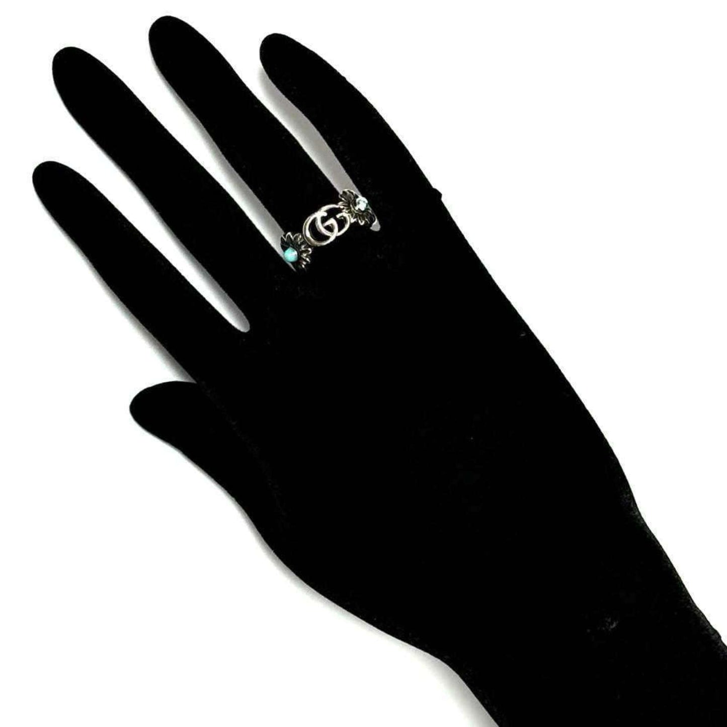 Gucci Silver Resin Silver 925 Band Ring