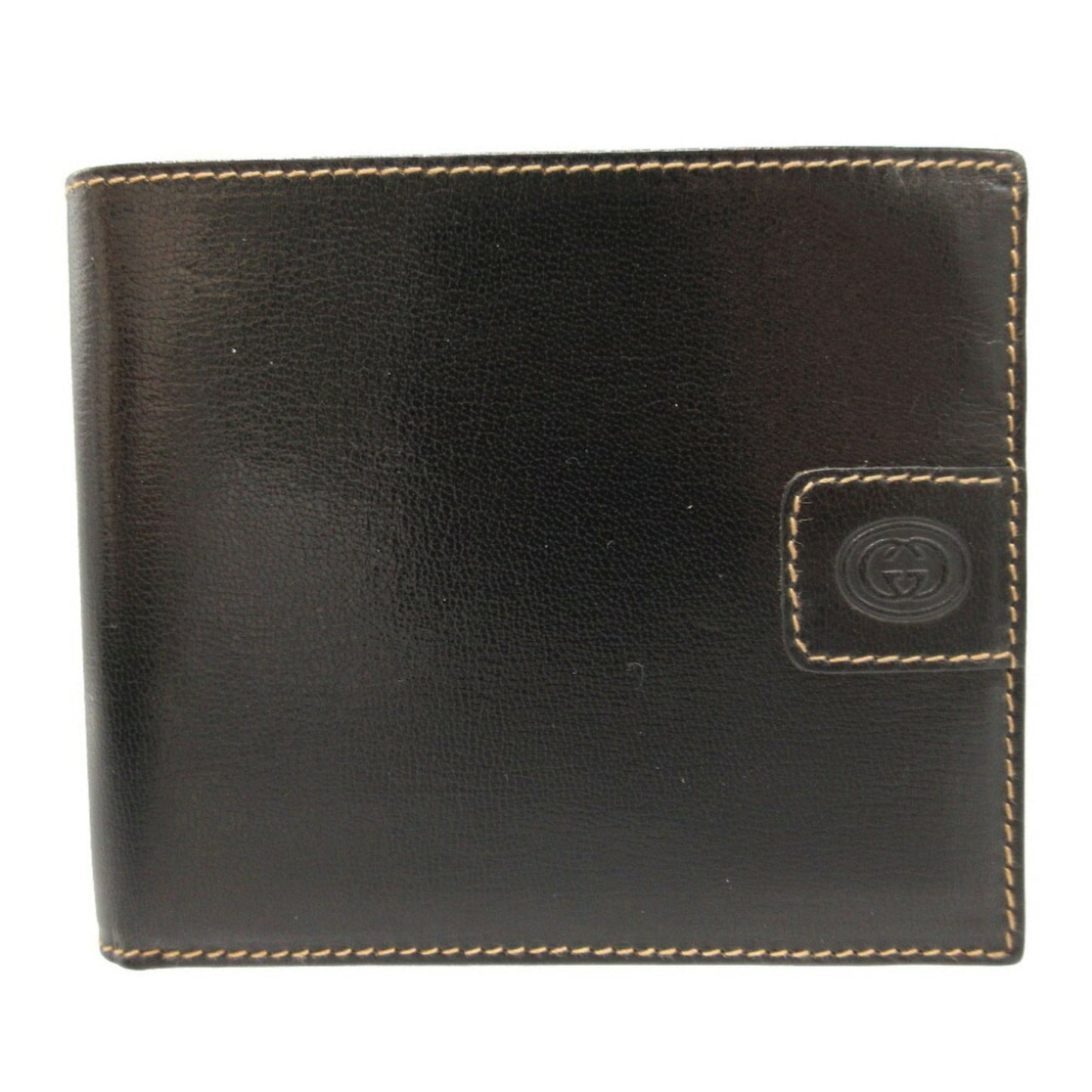 Gucci Black Leather Bill Wallet (Bi-Fold)