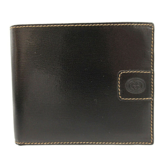 Gucci Black Leather Bill Wallet (Bi-Fold)