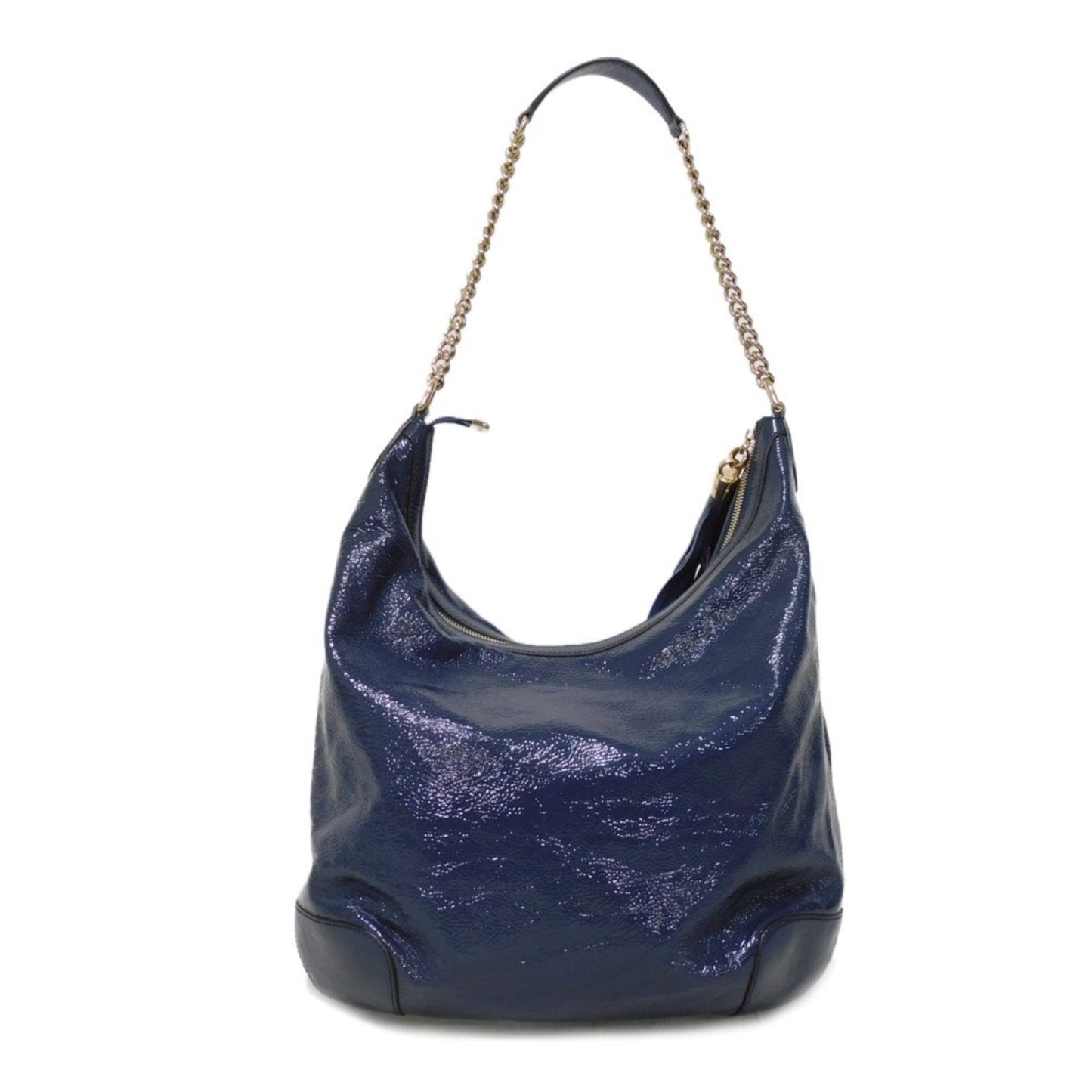 Gucci Soho Navy Patent Leather Shoulder Bag