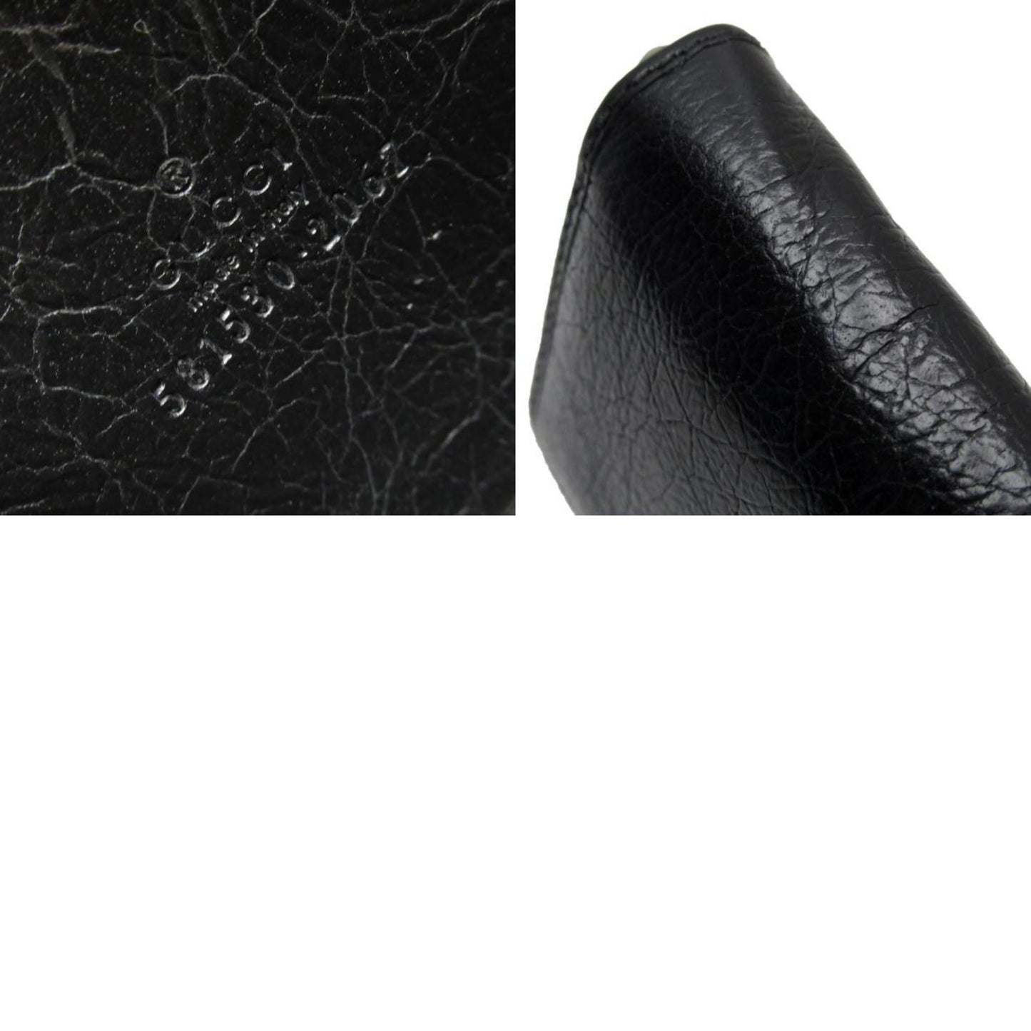 Gucci Black Leather Wallet (Bi-Fold)