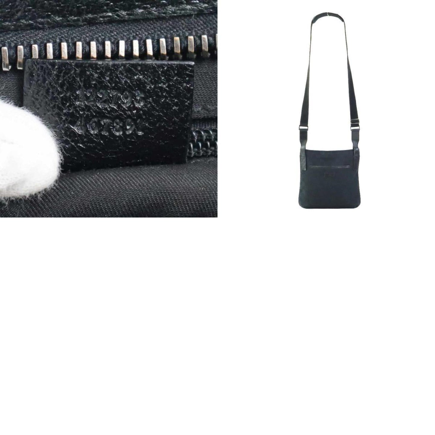 Gucci Black Gg Canvas Shoulder Bag