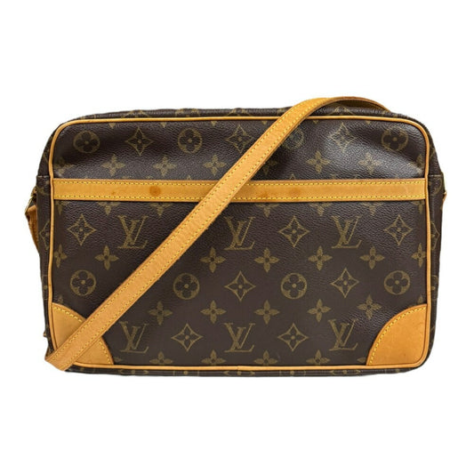 Louis Vuitton Brown Monogram Canvas Shoulder Bag ()