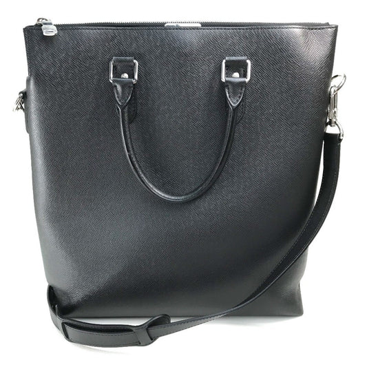 Louis Vuitton Taiga Black Noir Taiga Leather Handbag Shoulder Bag ()