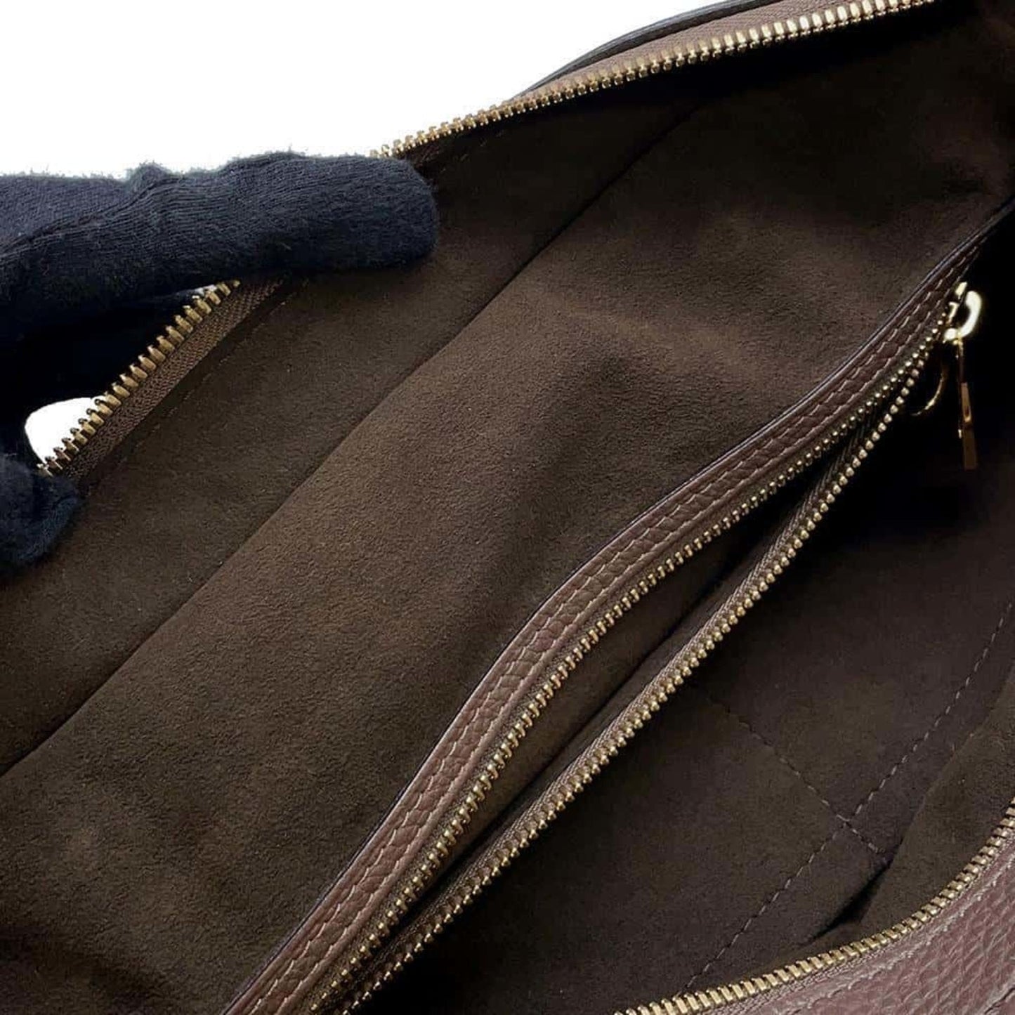 Louis Vuitton Monogram Brown Mahina Leather Handbag Shoulder Bag