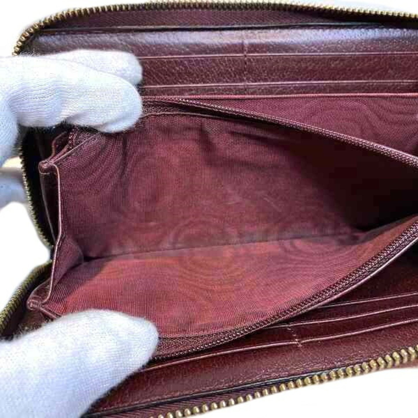 Gucci Brown Red Color Leather Coin Purse/Coin Case