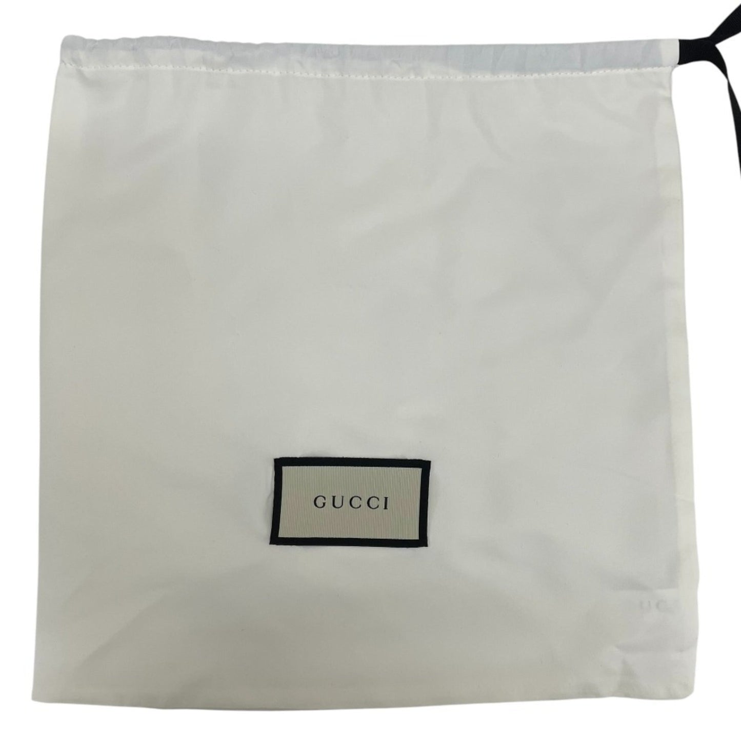 Gucci White Leather Pouch Vanity Bag