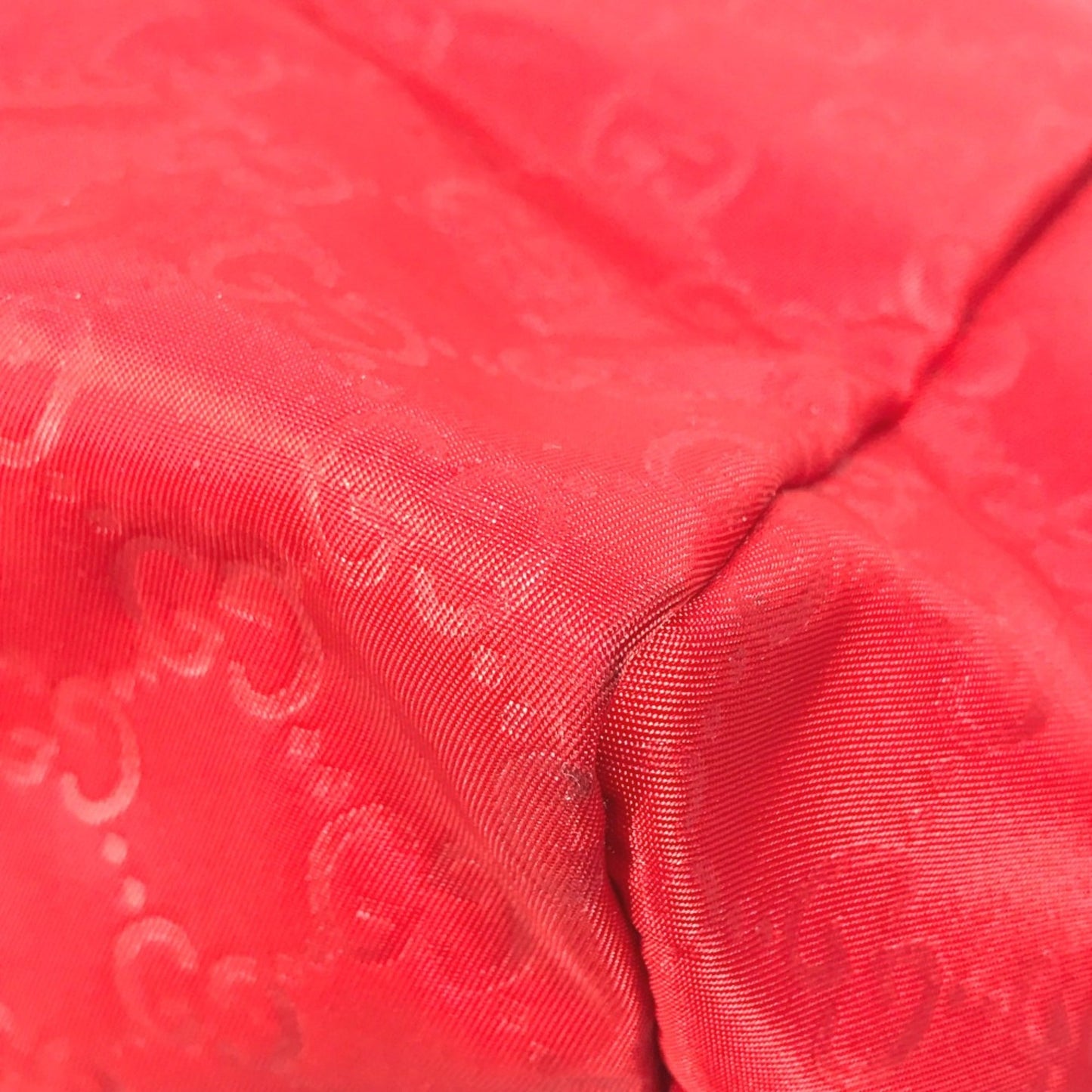 Gucci Red Cloth Tote Bag