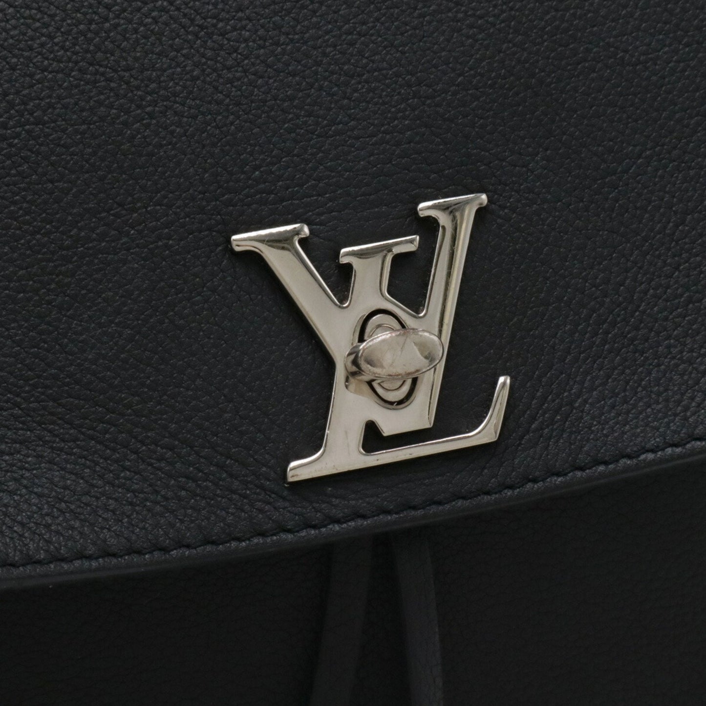 Louis Vuitton Noir Leather Backpack