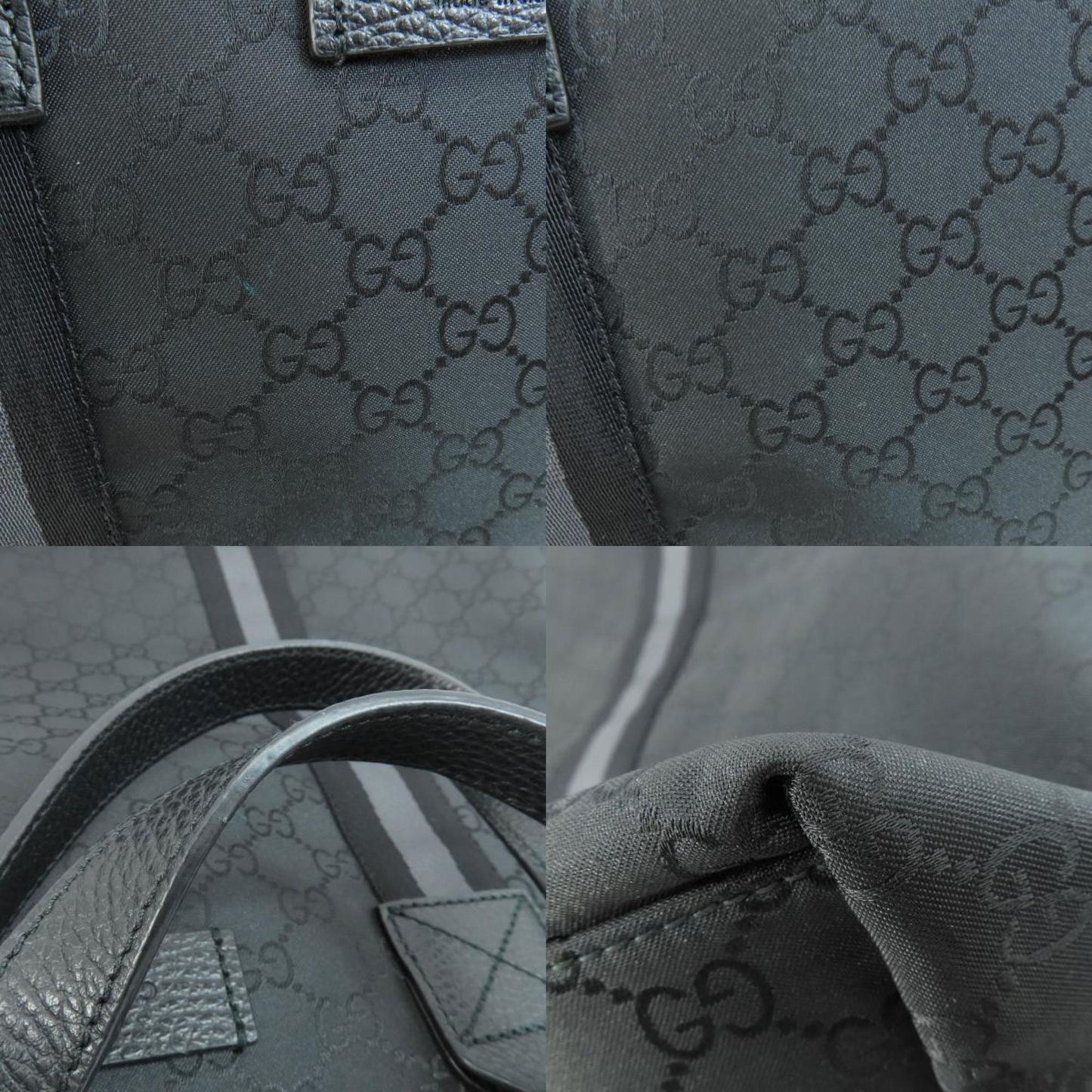 Gucci Black Nylon Tote Bag