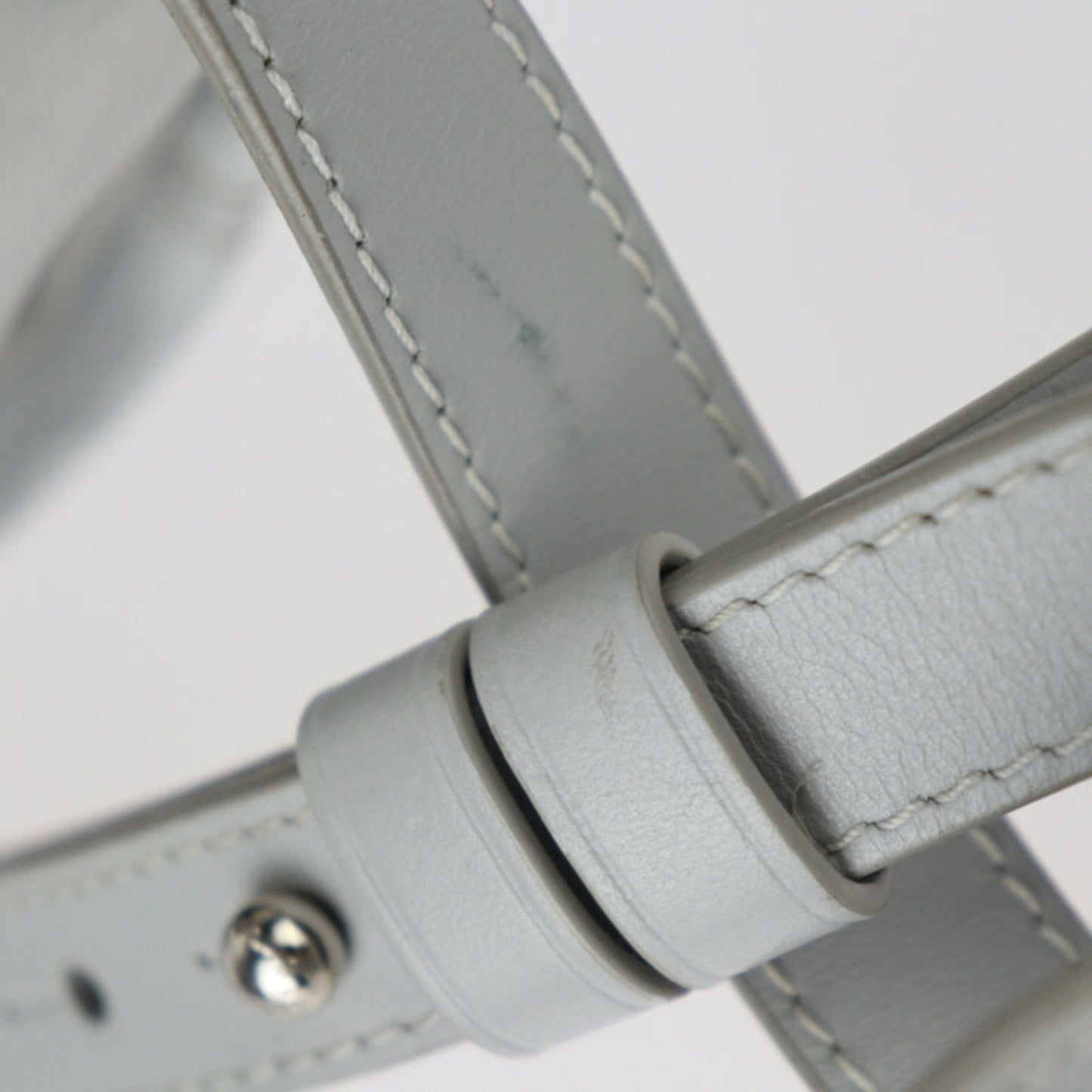Louis Vuitton Gray White Pvc Leather Shoulder Bag