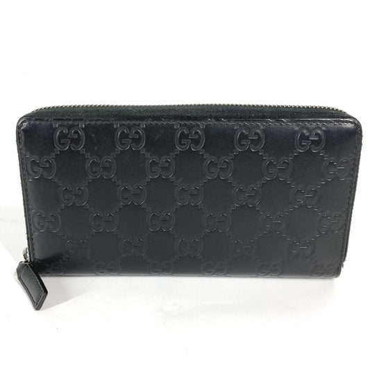 Gucci Black Leather Long Wallet (Bi-Fold) ()