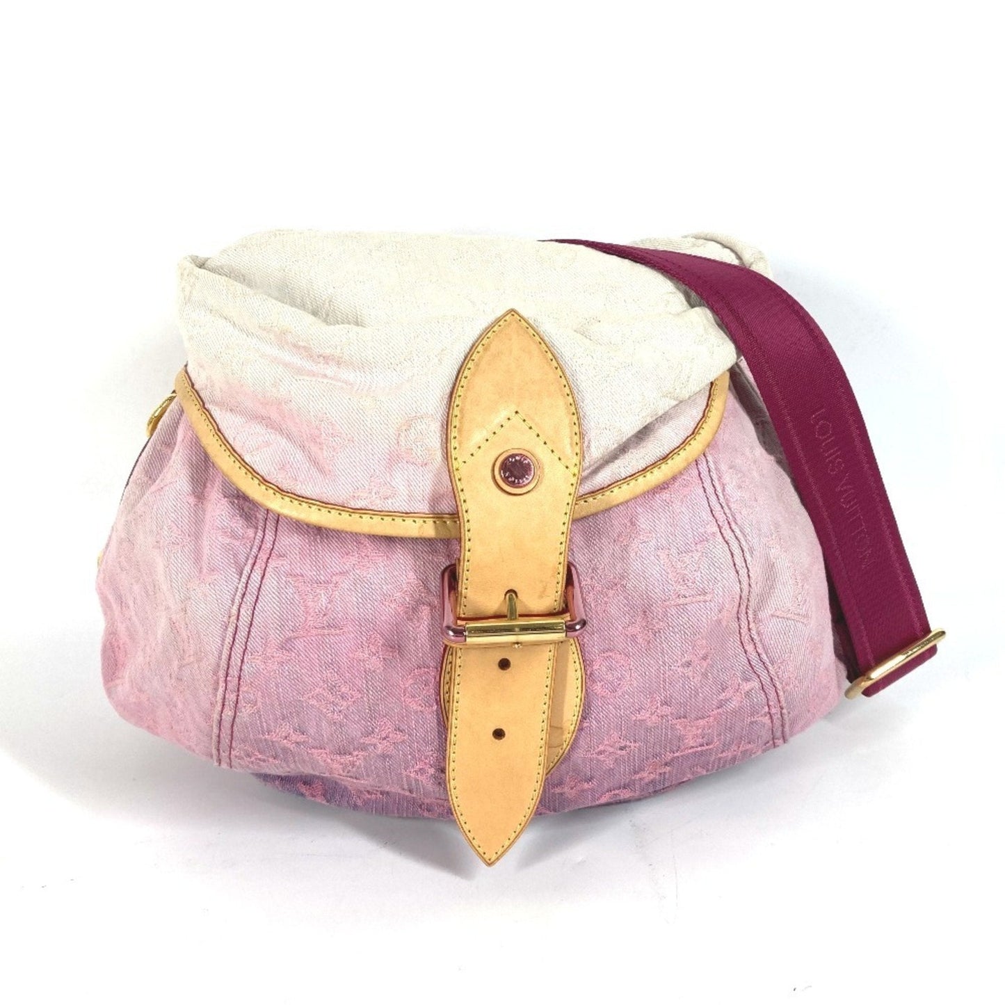 Louis Vuitton Pink Monogram Denim Shoulder Bag ()