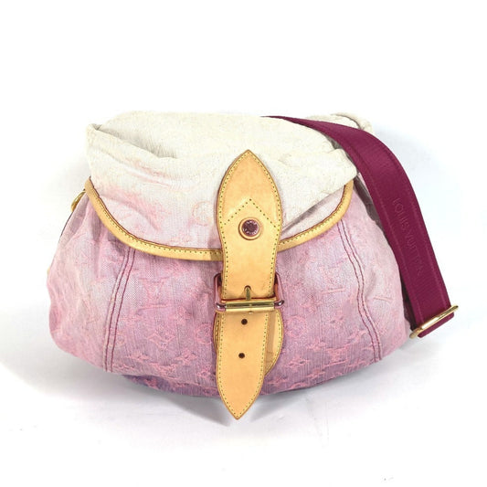 Louis Vuitton Pink Monogram Denim Shoulder Bag ()