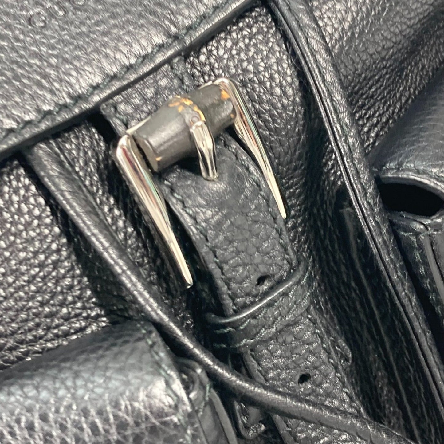 Gucci Black Leather Backpack