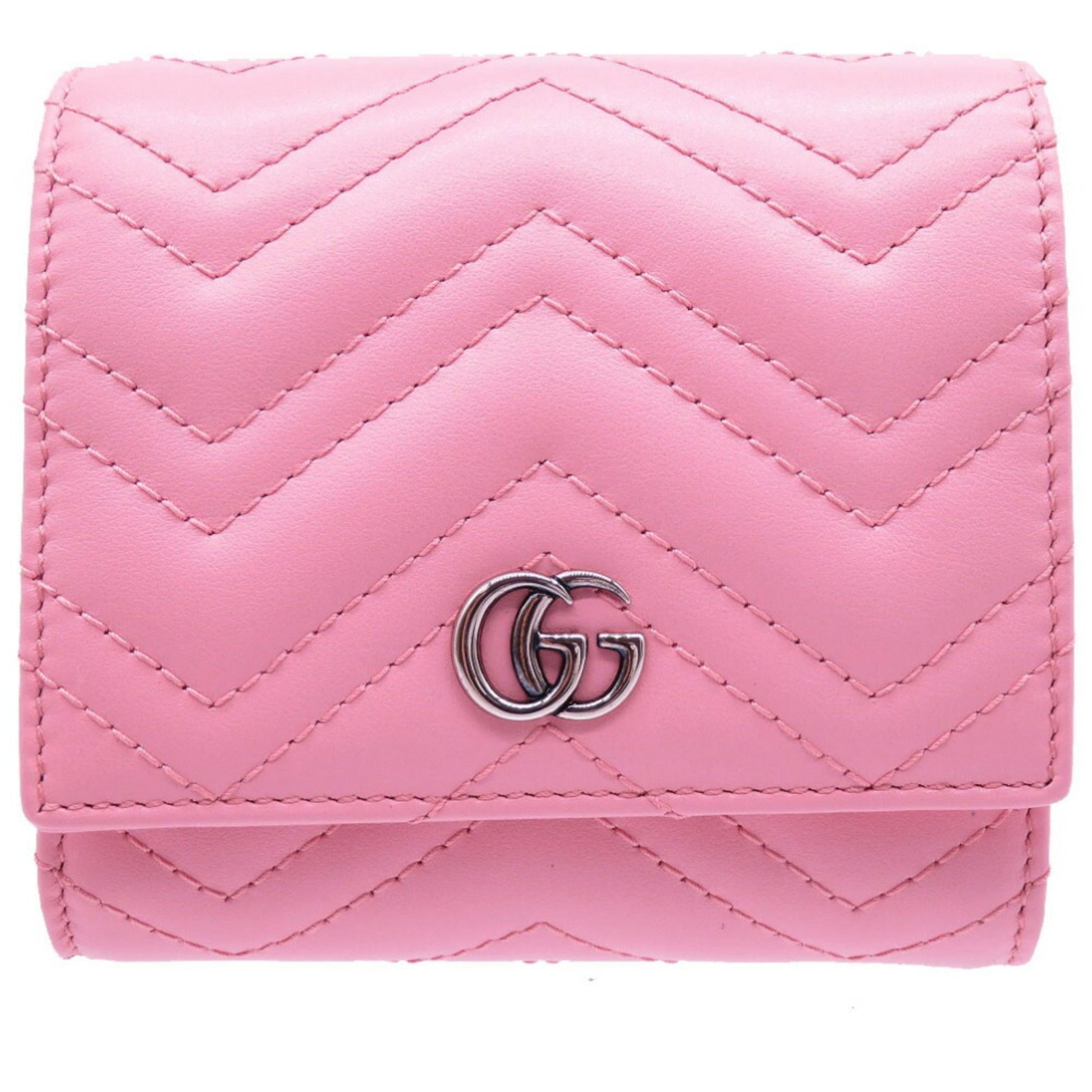 Gucci Pink Leather Wallet (Bi-Fold) ()