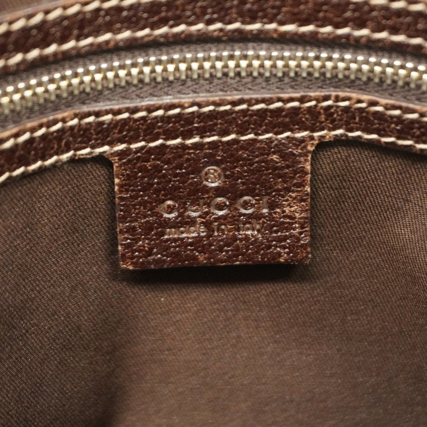 Gucci Brown Canvas Tote Bag