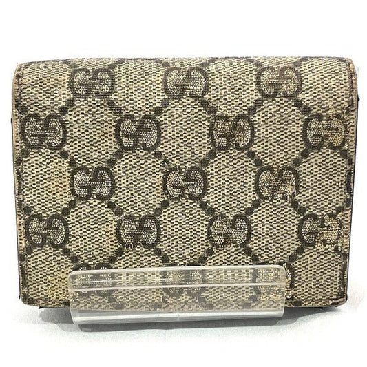 Gucci Gg Supreme Beige Gg Supreme Pvc Leather Coin Purse/Coin Case ()