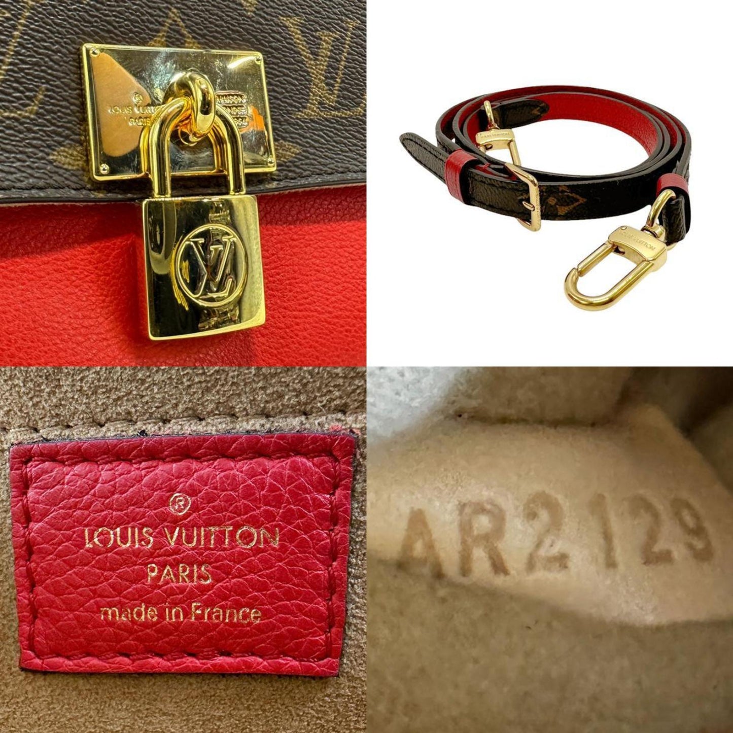 Louis Vuitton Coquelicots Monogram Handbag Shoulder Bag