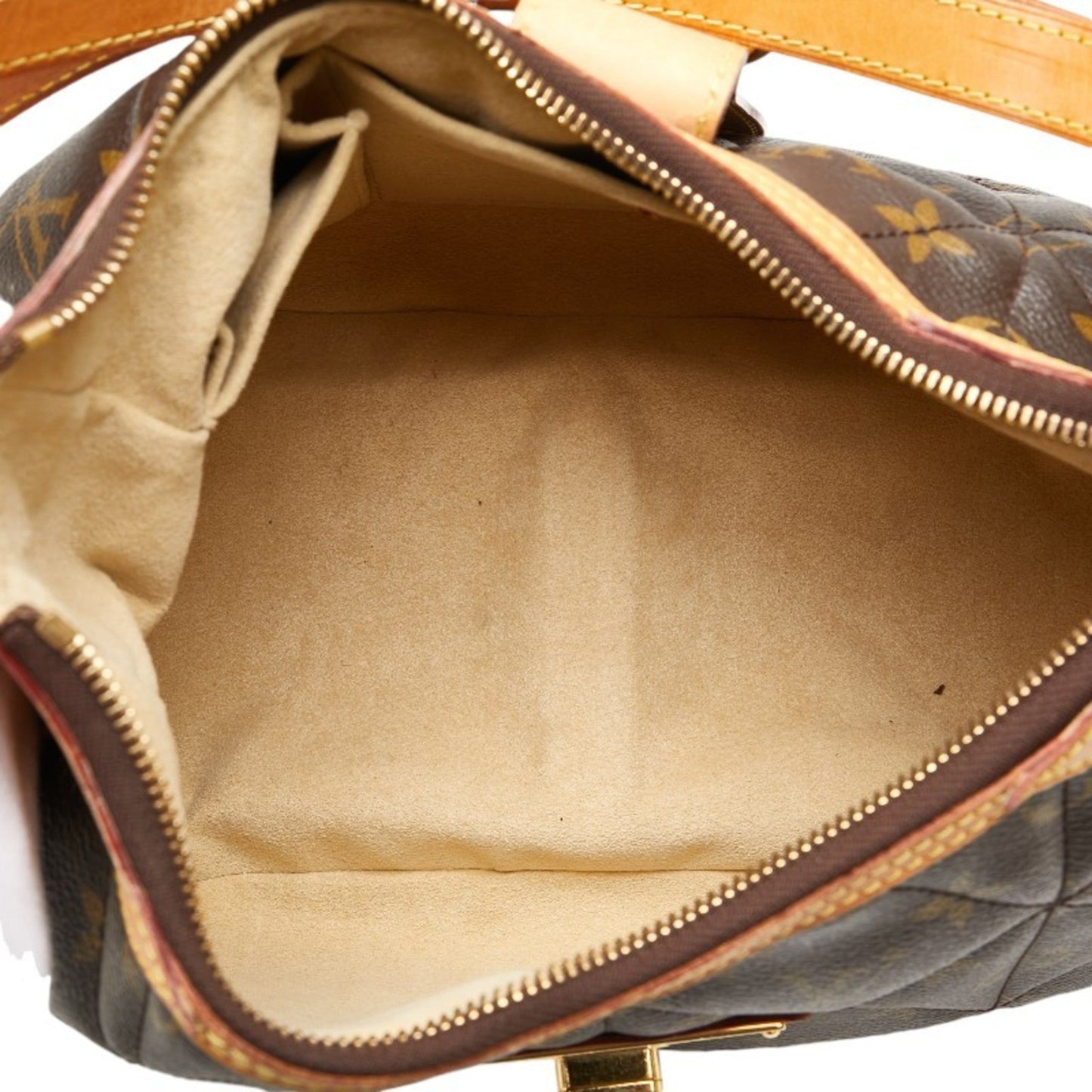 Louis Vuitton Brown Pvc Leather Shoulder Bag