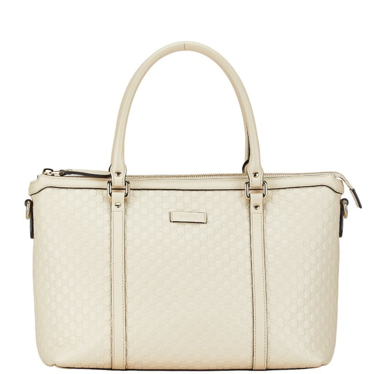 Gucci White Leather Handbag Shoulder Bag
