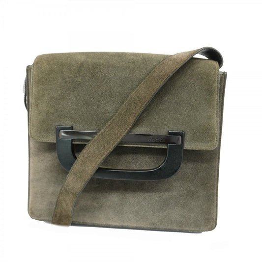 Gucci Black Suede Shoulder Bag ()
