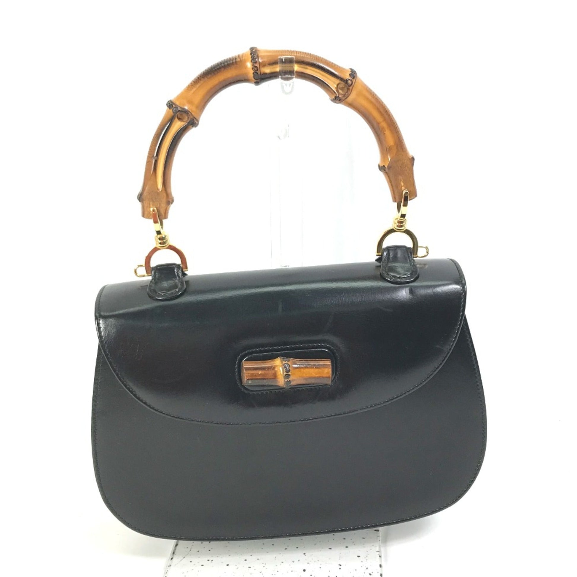 Gucci Black Leather Handbag ()