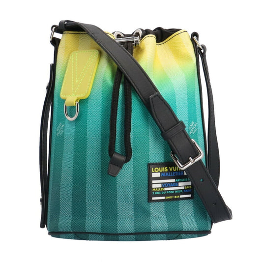 Louis Vuitton Green Yellow Pvc Shoulder Bag ()