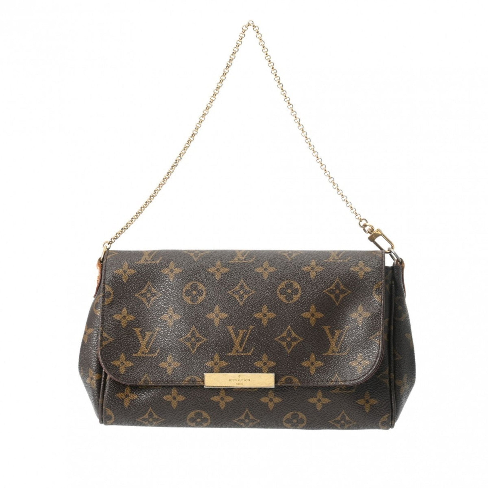 Louis Vuitton Brown Monogram Shoulder Bag ()